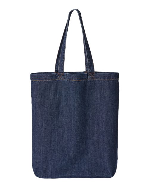 Liberty Bags 7761A Cotton Denim Gusseted Tote Bag