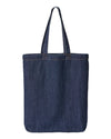 Liberty Bags 7761A Cotton Denim Gusseted Tote Bag