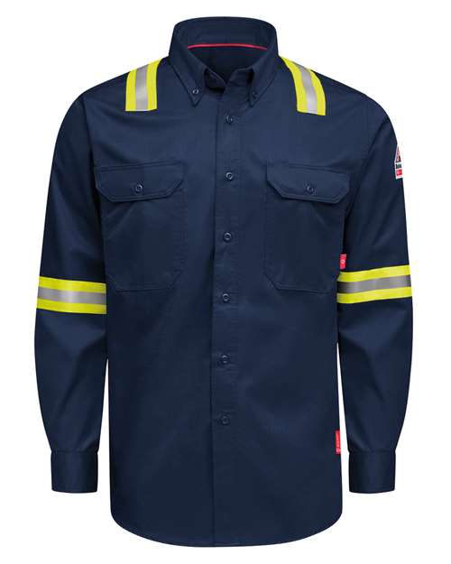 Bulwark QS26EVH Men's Nomex® Comfort Enhanced-Vis Woven Long Sleeve Shirt