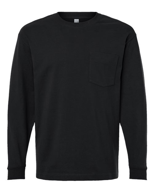 American Apparel 9410 Super Heavyweight Long Sleeve Pocket Tee