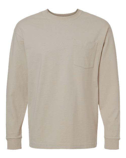 American Apparel 9410 Super Heavyweight Long Sleeve Pocket Tee