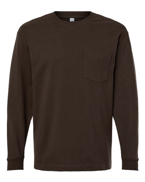 American Apparel 9410 Super Heavyweight Long Sleeve Pocket Tee