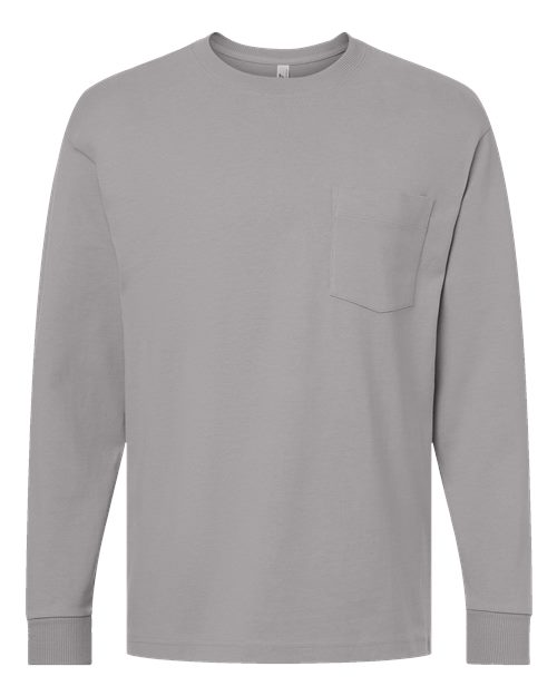 American Apparel 9410 Super Heavyweight Long Sleeve Pocket Tee