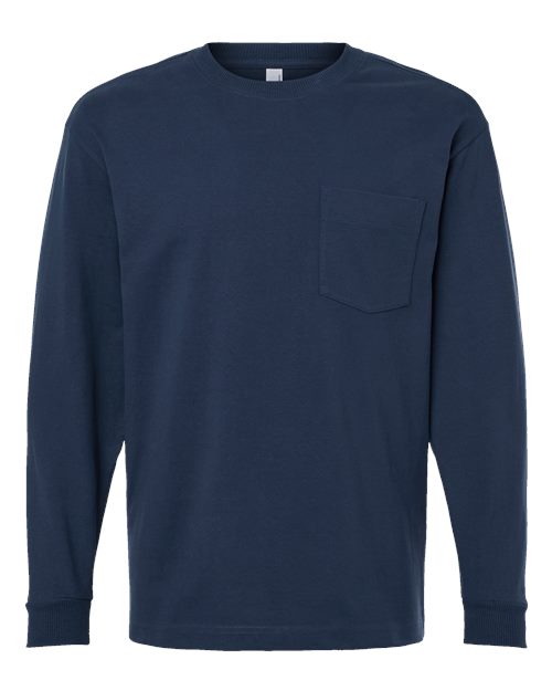 American Apparel 9410 Super Heavyweight Long Sleeve Pocket Tee