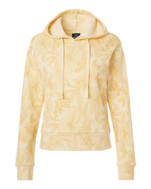 MV Sport W24105 Women's Maddie Floral Print Hooded Sweatshirt