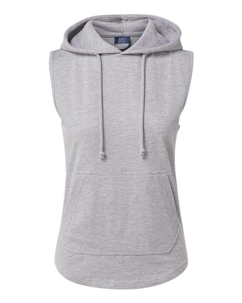 MV Sport W24131 Women's Kinsley Sleeveless Hooded Sweatshirt