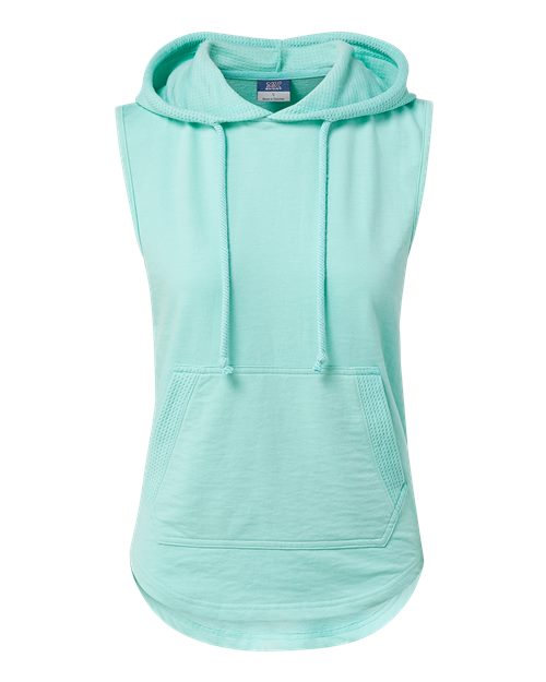MV Sport W24131 Women's Kinsley Sleeveless Hooded Sweatshirt