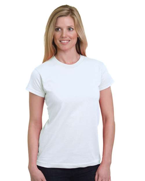 Bayside 5850 Women's USA-Made Fine Jersey T-Shirt