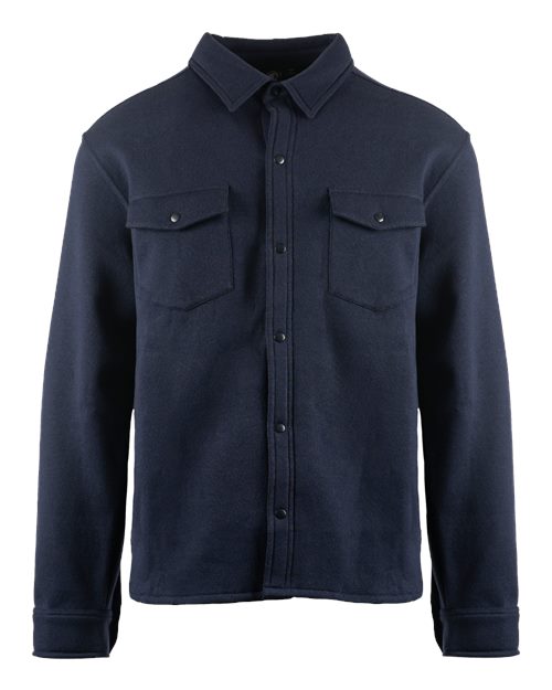 Burnside 8760 Men's Fleece Snap Jacket