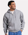 JERZEES Z12MR Unisex Rugged Full-Zip Hooded Sweatshirt