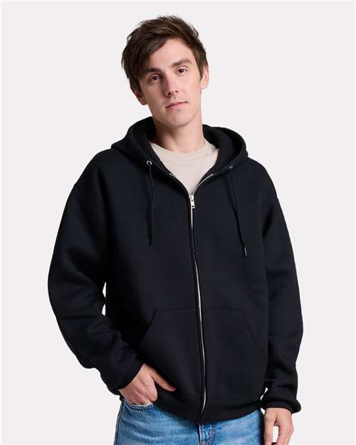 JERZEES Z12MR Unisex Rugged Full-Zip Hooded Sweatshirt
