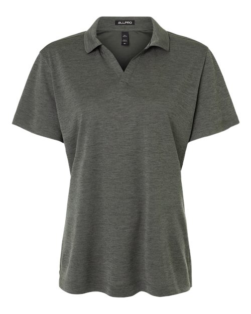 AllPro 4HM00L Women's Performance Mélange Polo