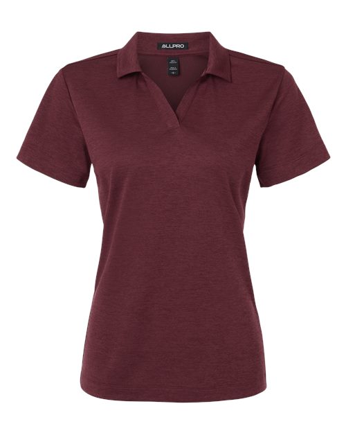 AllPro 4HM00L Women's Performance Mélange Polo