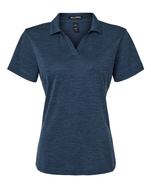AllPro 4HM00L Women's Performance Mélange Polo