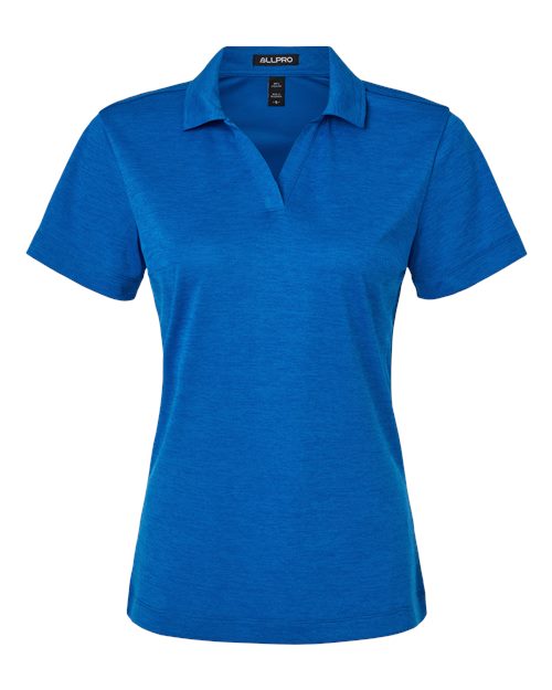 AllPro 4HM00L Women's Performance Mélange Polo