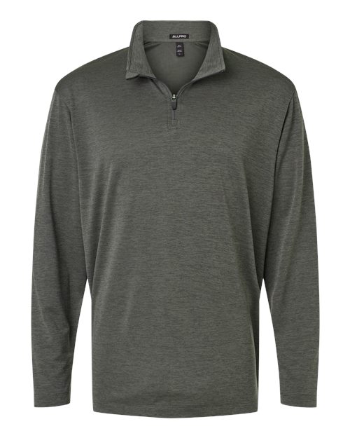 AllPro 4HM700 Men's Performance Mélange Quarter-Zip Pullover
