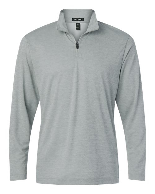 AllPro 4HM700 Men's Performance Mélange Quarter-Zip Pullover
