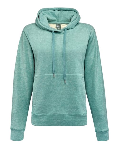 J. America 8742 Women's Electric Fleece Hooded Sweatshirt