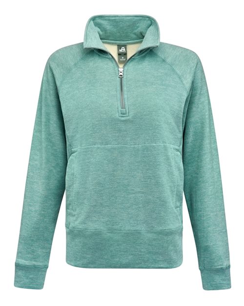 J. America 8743 Women's Electric Fleece Quarter-Zip Sweatshirt