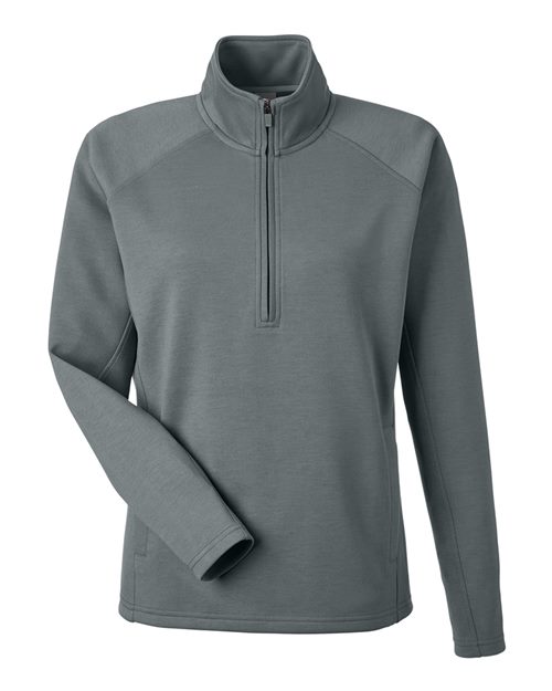 J. America 8754 Women's Apex Fleece Quarter-Zip Pullover
