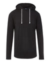 MV Sport 24401 Unisex Miles Slub Hooded Long Sleeve T-Shirt
