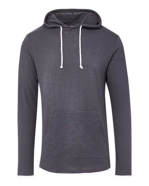 MV Sport 24401 Unisex Miles Slub Hooded Long Sleeve T-Shirt