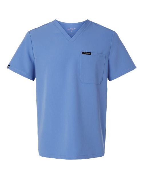 Jaanuu M10001 Men's Holmes Everyday 1-Pocket Scrub V-Neck Top