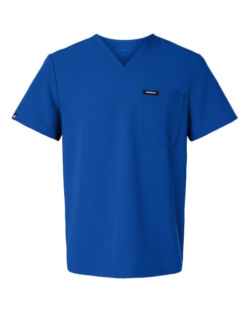 Jaanuu M10001 Men's Holmes Everyday 1-Pocket Scrub V-Neck Top