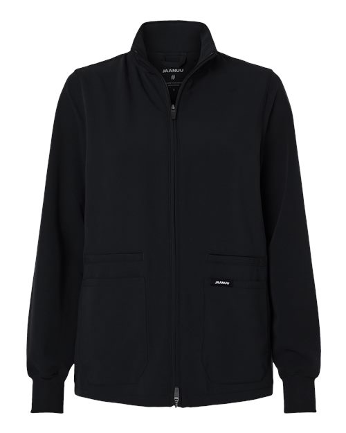 Jaanuu W60001 Women's Ceri Essential Full-Zip 6-Pocket Scrub Jacket
