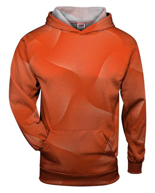 Badger 2413 Youth Warp Hooded Long Sleeve T-Shirt