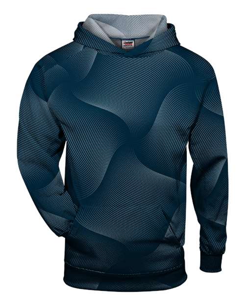Badger 2413 Youth Warp Hooded Long Sleeve T-Shirt