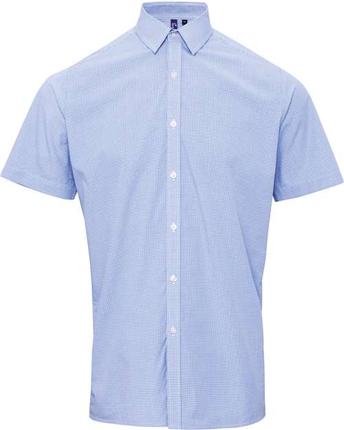 Artisan Collection by Reprime RP221 Men's Microcheck Gingham Cotton Shirt