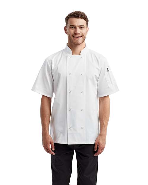 Artisan Collection by Reprime RP656 Unisex Short Sleeve Recycled Chef Coat