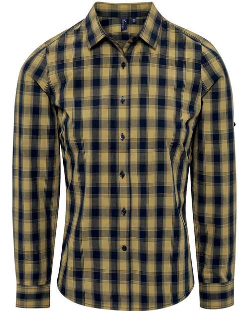 Artisan Collection by Reprime RP350 Women's Mulligan Check Long Sleeve Cotton Dress Shirt