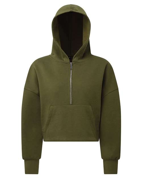 TriDri TD077 Women's Alice Half-Zip Hooded Sweatshirt