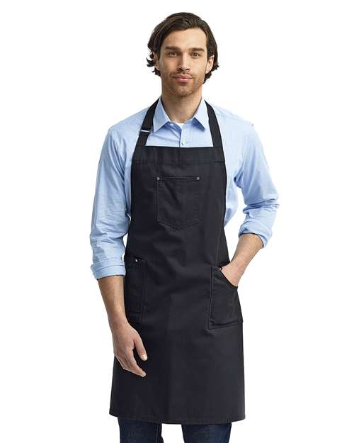 Artisan Collection by Reprime RP132 Cotton Chino Bib Apron with Pocket