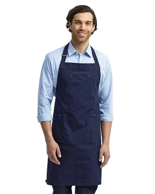 Artisan Collection by Reprime RP132 Cotton Chino Bib Apron with Pocket