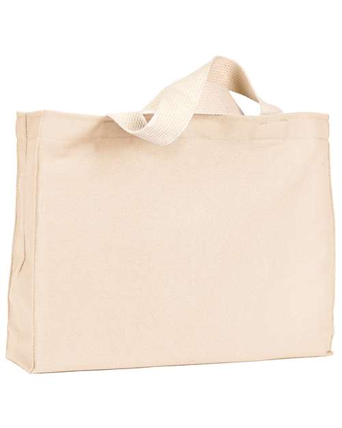 Bayside BA750 USA Made Cotton Canvas Medium Gusset Tote Bag