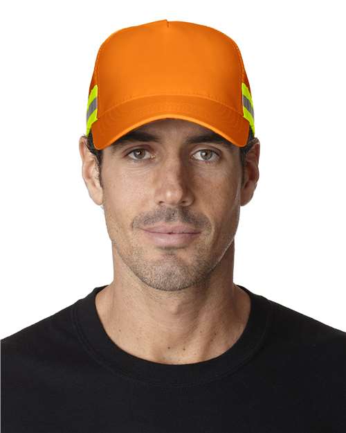 Adams Headwear TR102 Trucker Reflector High-Visibility Constructed Cap
