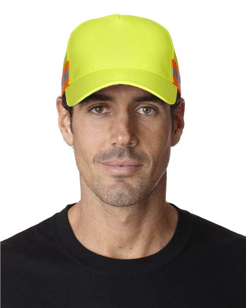 Adams Headwear TR102 Trucker Reflector High-Visibility Constructed Cap