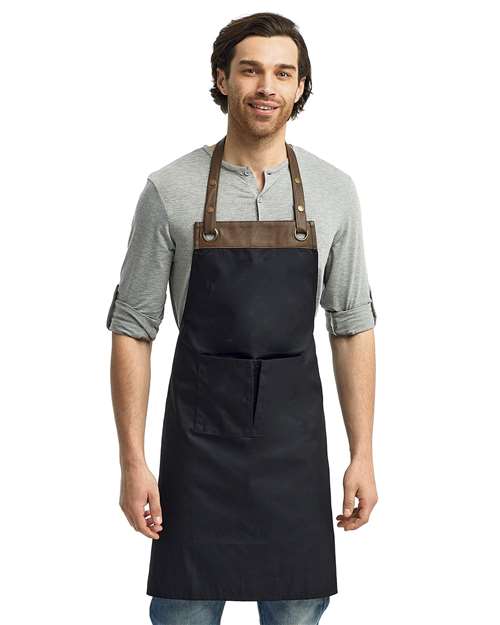 Artisan Collection by Reprime RP123 Espresso Bib Apron with Pocket