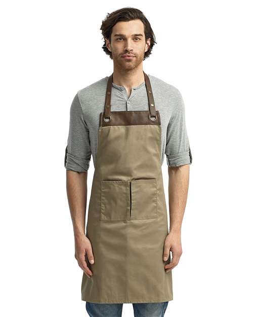 Artisan Collection by Reprime RP123 Espresso Bib Apron with Pocket