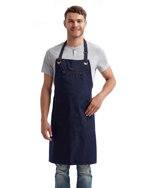 Artisan Collection by Reprime RP121 Barley Recycled Bib Apron with Pocket