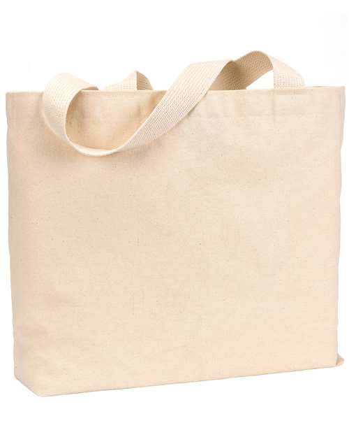 Bayside BS600 USA Made Cotton Canvas Jumbo Tote Bag