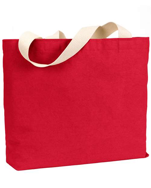 Bayside BS600 USA Made Cotton Canvas Jumbo Tote Bag