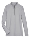 Devon & Jones DG480W Women's CrownLux Performance® Clubhouse Micro-Stripe Quarter-Zip Pullover