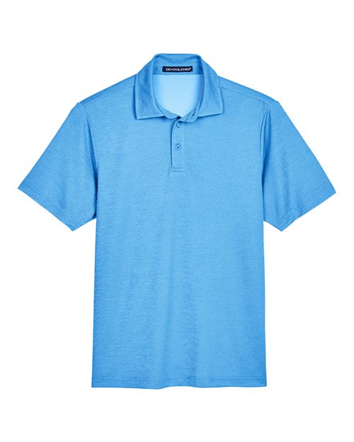 Devon & Jones DG22 Men's CrownLux Performance® Address Mélange Polo