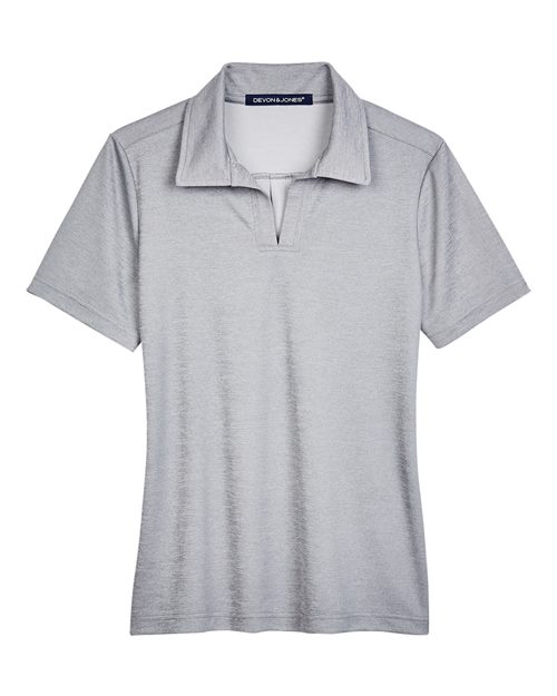 Devon & Jones DG22W Women's CrownLux Performance® Address Melange Polo