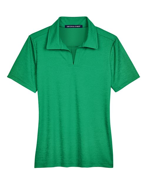 Devon & Jones DG22W Women's CrownLux Performance® Address Melange Polo