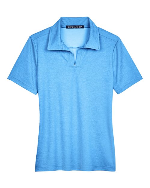 Devon & Jones DG22W Women's CrownLux Performance® Address Melange Polo